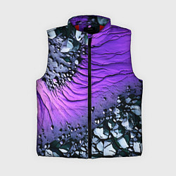 Женский жилет Камни и фиолетовая земля, цвет: 3D-красный