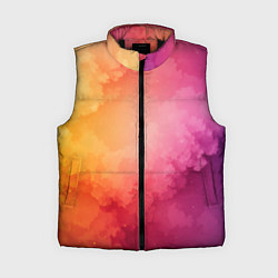 Женский жилет Облака краски, цвет: 3D-черный