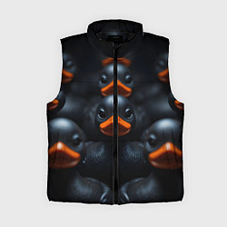 Женский жилет Уточки с оранжевым клювом