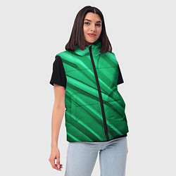Женский жилет Зелёный пластик, цвет: 3D-черный — фото 2