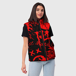 Женский жилет Lil peep monster energy, цвет: 3D-черный — фото 2