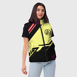 Женский жилет Linkin park geometry steel, цвет: 3D-черный — фото 2