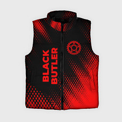 Женский жилет Black Butler - red gradient вертикально, цвет: 3D-черный