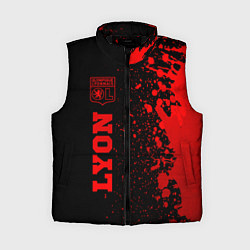 Женский жилет Lyon - red gradient по-вертикали, цвет: 3D-черный