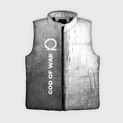 Женский жилет God of War - grey gradient по-вертикали, цвет: 3D-черный