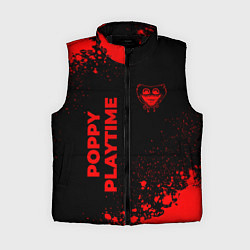 Женский жилет Poppy Playtime - red gradient вертикально, цвет: 3D-черный