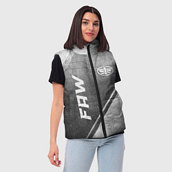 Женский жилет FAW - grey gradient вертикально, цвет: 3D-черный — фото 2