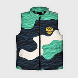 Женский жилет Текстурный милитари камуфляж, цвет: 3D-черный