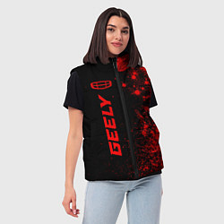 Женский жилет Geely - red gradient по-вертикали, цвет: 3D-черный — фото 2