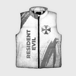 Женский жилет Resident Evil - white gradient вертикально
