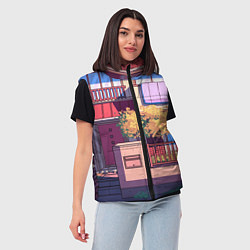 Женский жилет Lo-fi японский стиль улица, цвет: 3D-светло-серый — фото 2