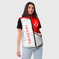 Женский жилет Assassins creed - shadows, цвет: 3D-черный — фото 2