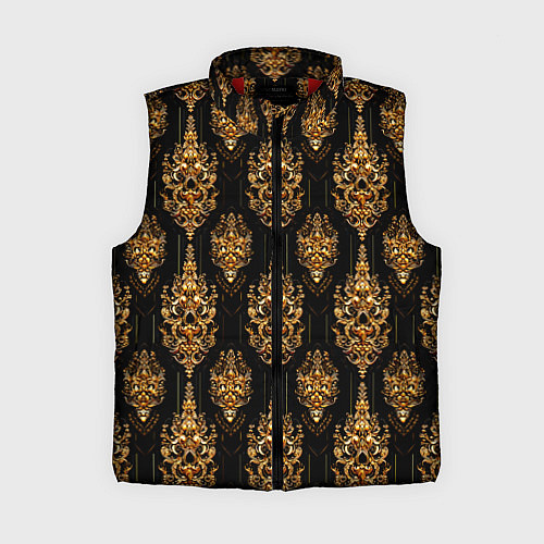 Женский жилет Тайский золотой орнамент / 3D-Красный – фото 1