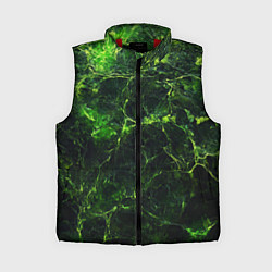 Женский жилет Зеленая ядовитая текстура, цвет: 3D-красный