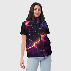 Женский жилет Текстура вулкана, цвет: 3D-светло-серый — фото 2