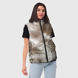 Женский жилет Песок и вода, цвет: 3D-черный — фото 2