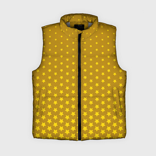Женский жилет Золотые звезды / 3D-Светло-серый – фото 1