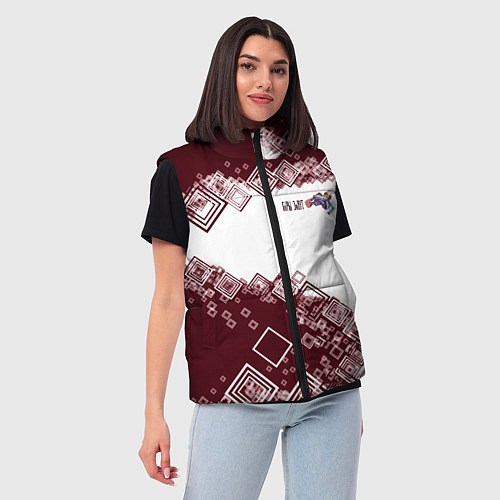 Женский жилет Сноуборд горы зовут / 3D-Светло-серый – фото 3