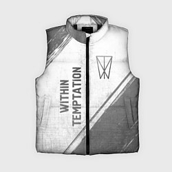 Женский жилет Within Temptation - white gradient вертикально, цвет: 3D-черный