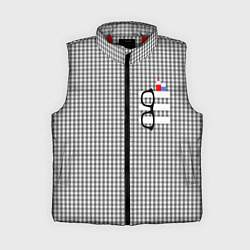 Женский жилет Черные очки висят на кармане, цвет: 3D-красный