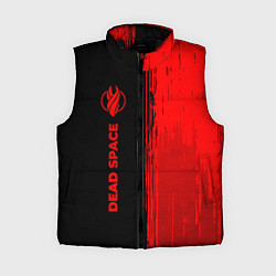 Женский жилет Dead Space - red gradient по-вертикали, цвет: 3D-черный