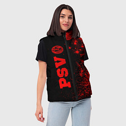 Женский жилет PSV - red gradient по-вертикали, цвет: 3D-черный — фото 2