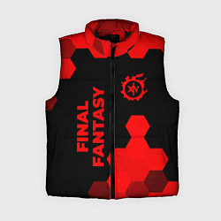 Женский жилет Final Fantasy - red gradient вертикально, цвет: 3D-черный