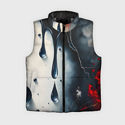 Женский жилет Сюрреалистичная абстракция с каплями