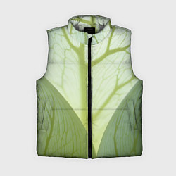 Женский жилет Макро съемка листа, цвет: 3D-светло-серый