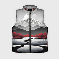 Женский жилет Белые горы и красные деревья