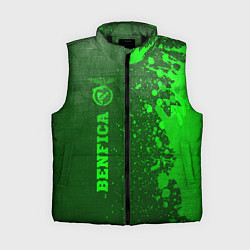 Женский жилет Benfica - green gradient по-вертикали, цвет: 3D-черный