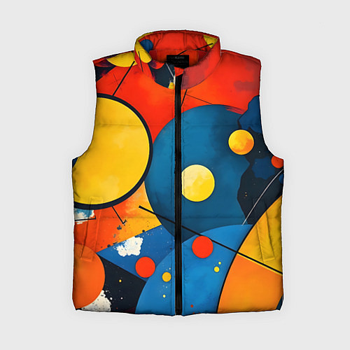 Женский жилет Динамичный красочный паттерн / 3D-Красный – фото 1