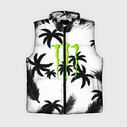 Женский жилет Monster energy пальмы, цвет: 3D-черный