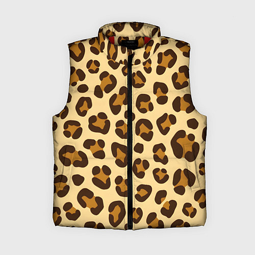 Женский жилет Паттерн с пятнами леопарда / 3D-Красный – фото 1