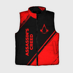 Женский жилет Assassins Creed - red gradient вертикально