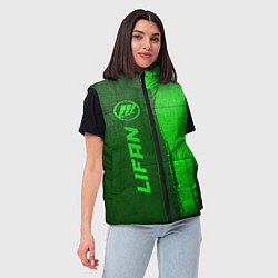 Женский жилет Lifan - green gradient по-вертикали, цвет: 3D-черный — фото 2