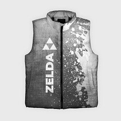 Женский жилет Zelda - grey gradient по-вертикали, цвет: 3D-черный