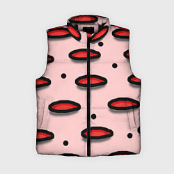 Женский жилет Круги маркер - паттерн, цвет: 3D-черный
