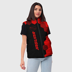 Женский жилет Jaguar - red gradient по-вертикали, цвет: 3D-черный — фото 2