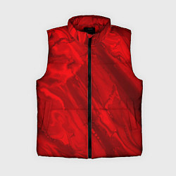 Женский жилет Красный камень абстракция, цвет: 3D-красный