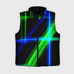 Женский жилет Color blue black green, цвет: 3D-черный