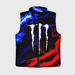 Женский жилет Monster energy молнии неон