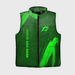 Женский жилет Need for Speed - green gradient вертикально