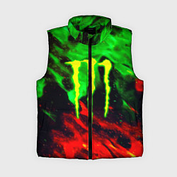Женский жилет Monster energy огонь лого