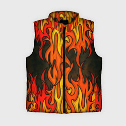 Женский жилет Языки пламени арт