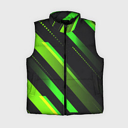 Женский жилет Color black green, цвет: 3D-черный