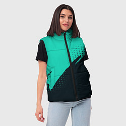Женский жилет Color black light blue, цвет: 3D-черный — фото 2