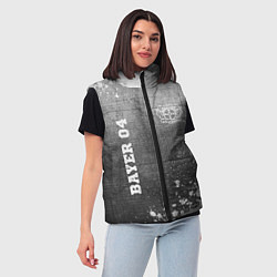 Женский жилет Bayer 04 - grey gradient вертикально, цвет: 3D-черный — фото 2