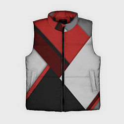 Женский жилет Color black red grey