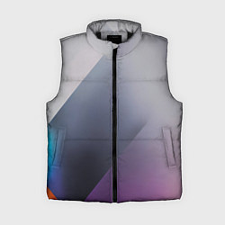 Женский жилет Color grey with stripes, цвет: 3D-черный